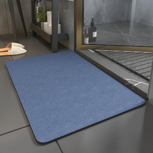 Campmoy Bath Mat Rug, Non Slip Quick Dry Super Absorbent Thin Bathroom Rugs